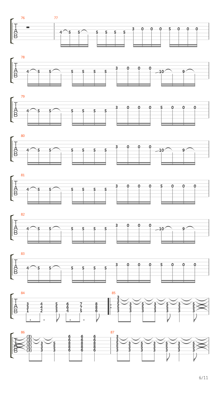 Caravan吉他谱