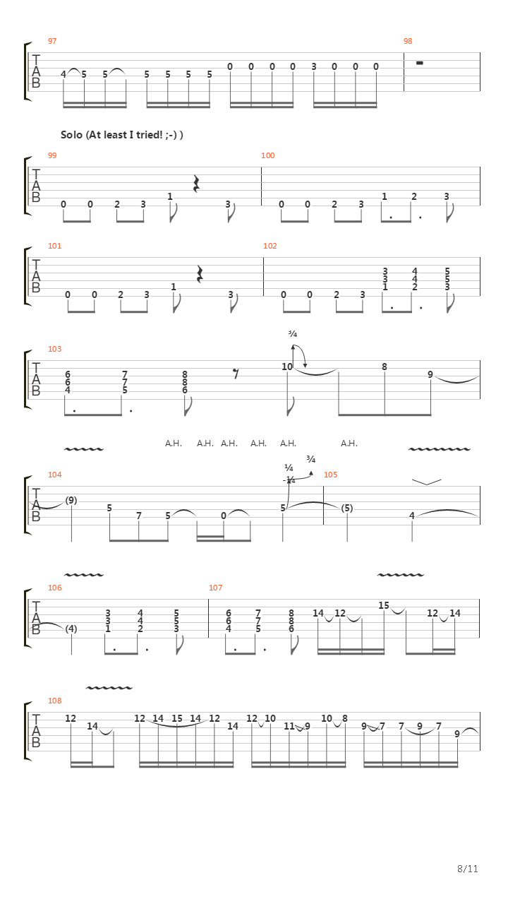 Caravan吉他谱