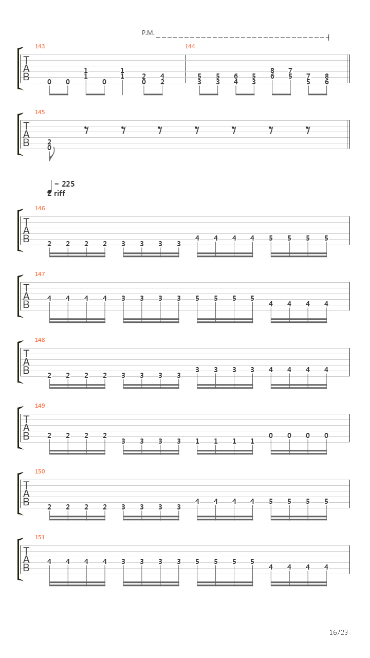 Mass Obliteration吉他谱