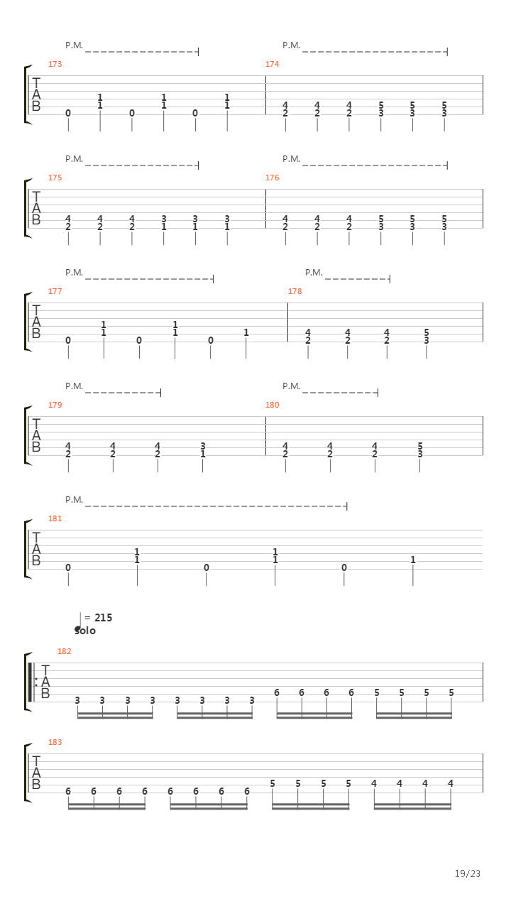 Mass Obliteration吉他谱