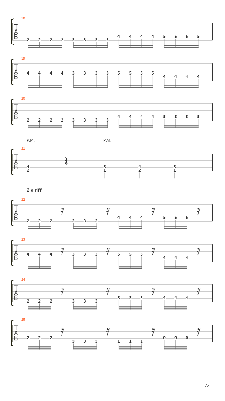 Mass Obliteration吉他谱