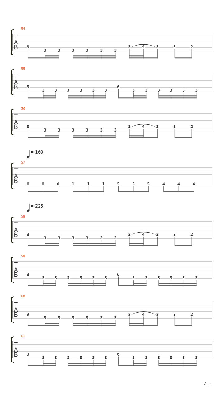 Mass Obliteration吉他谱