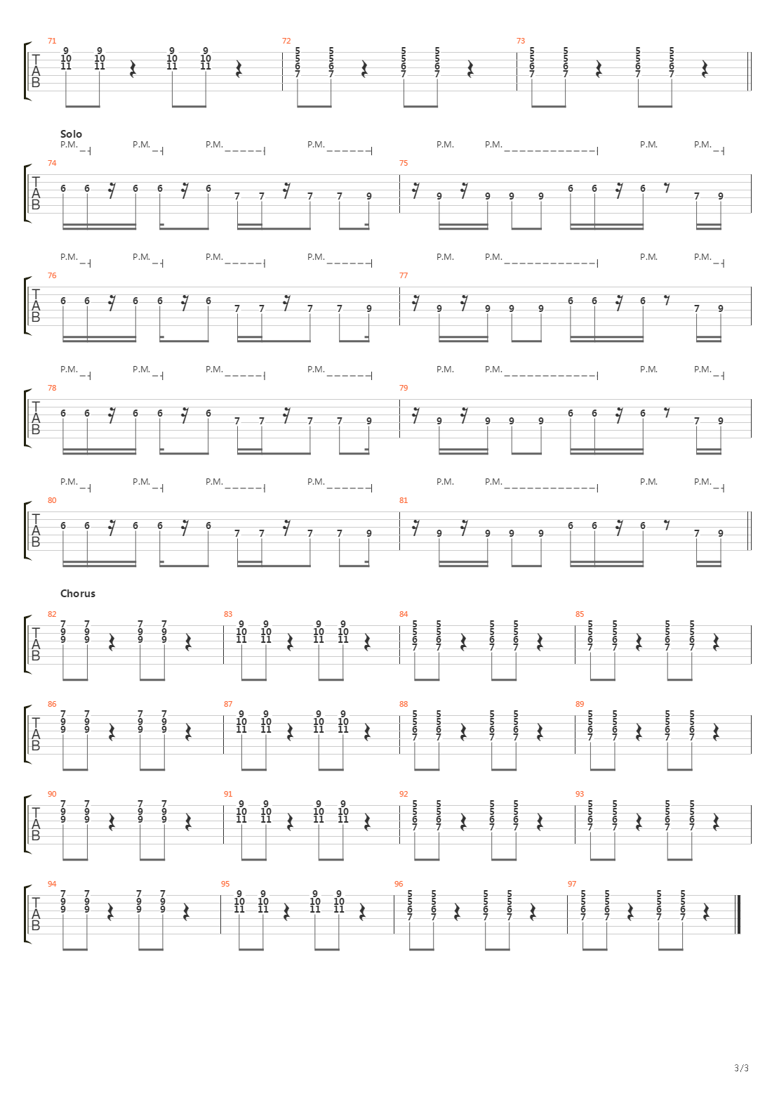 Tap Out吉他谱