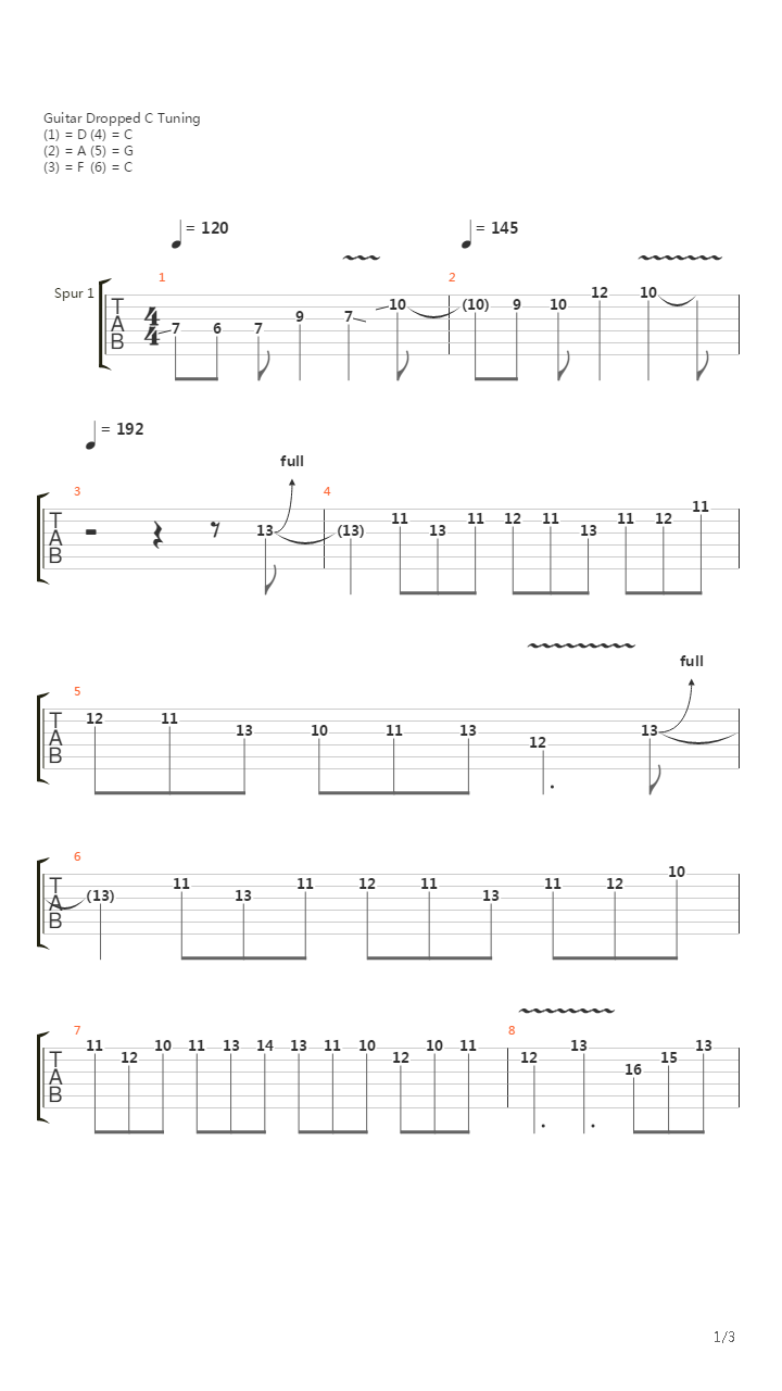 Subterfuge吉他谱