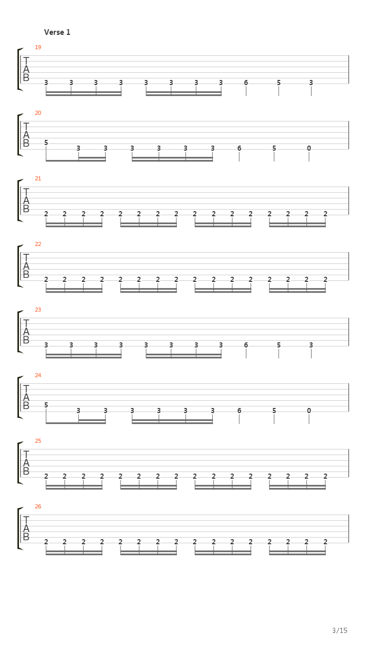 Fall Of Men吉他谱