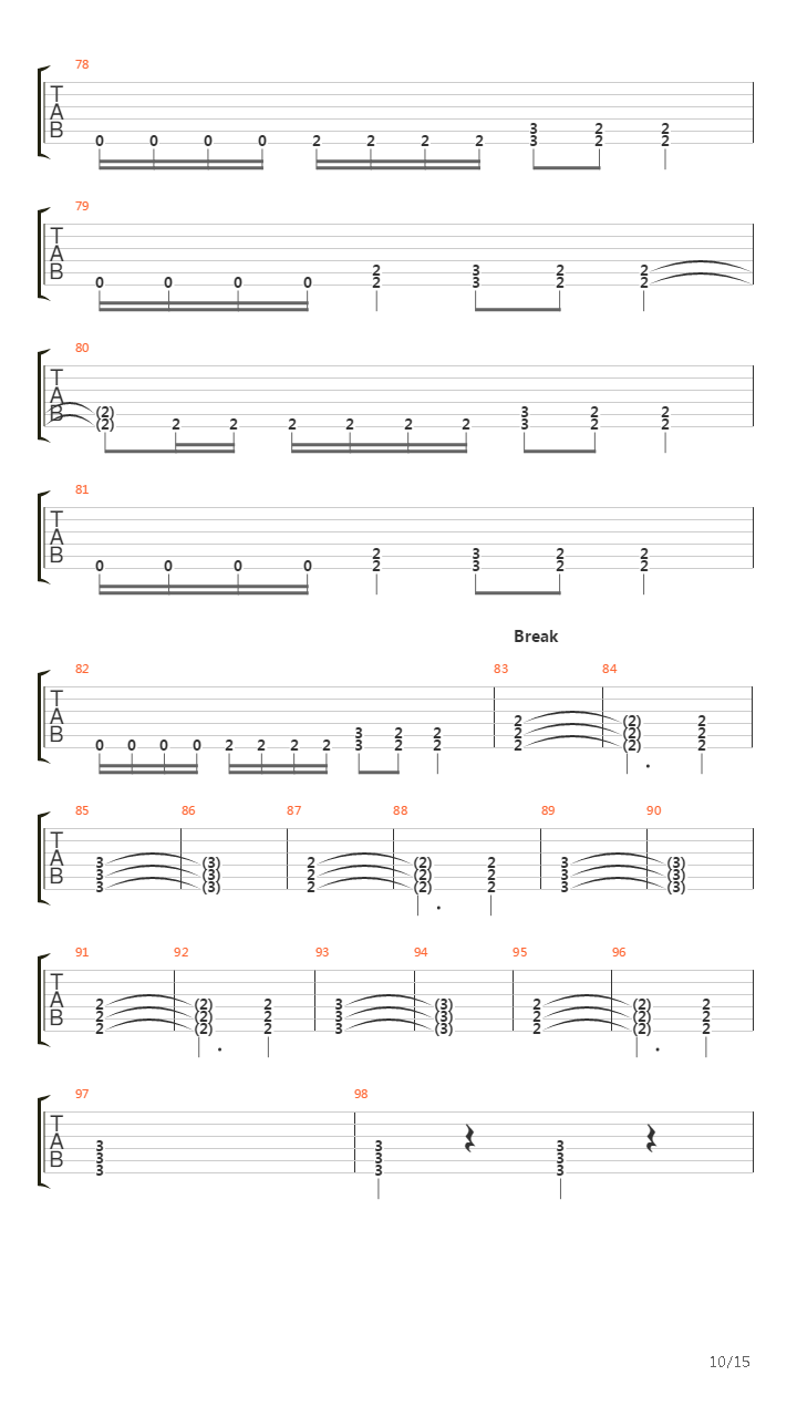 Fall Of Men吉他谱