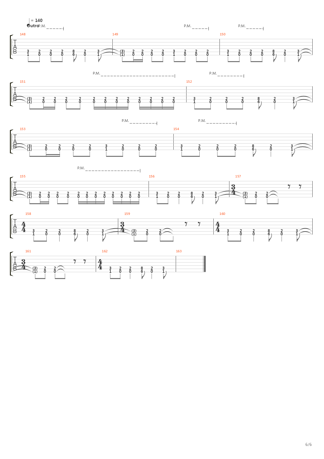 Rush吉他谱