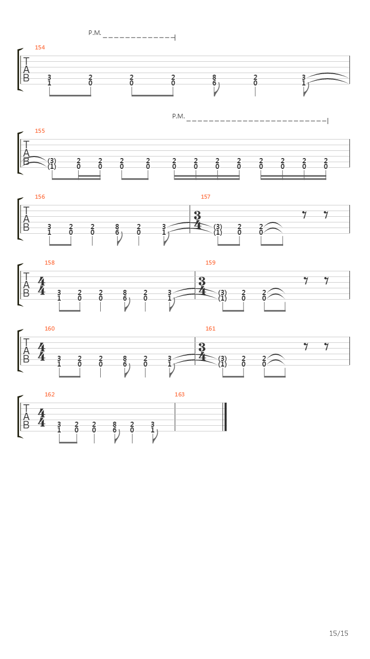 Rush吉他谱