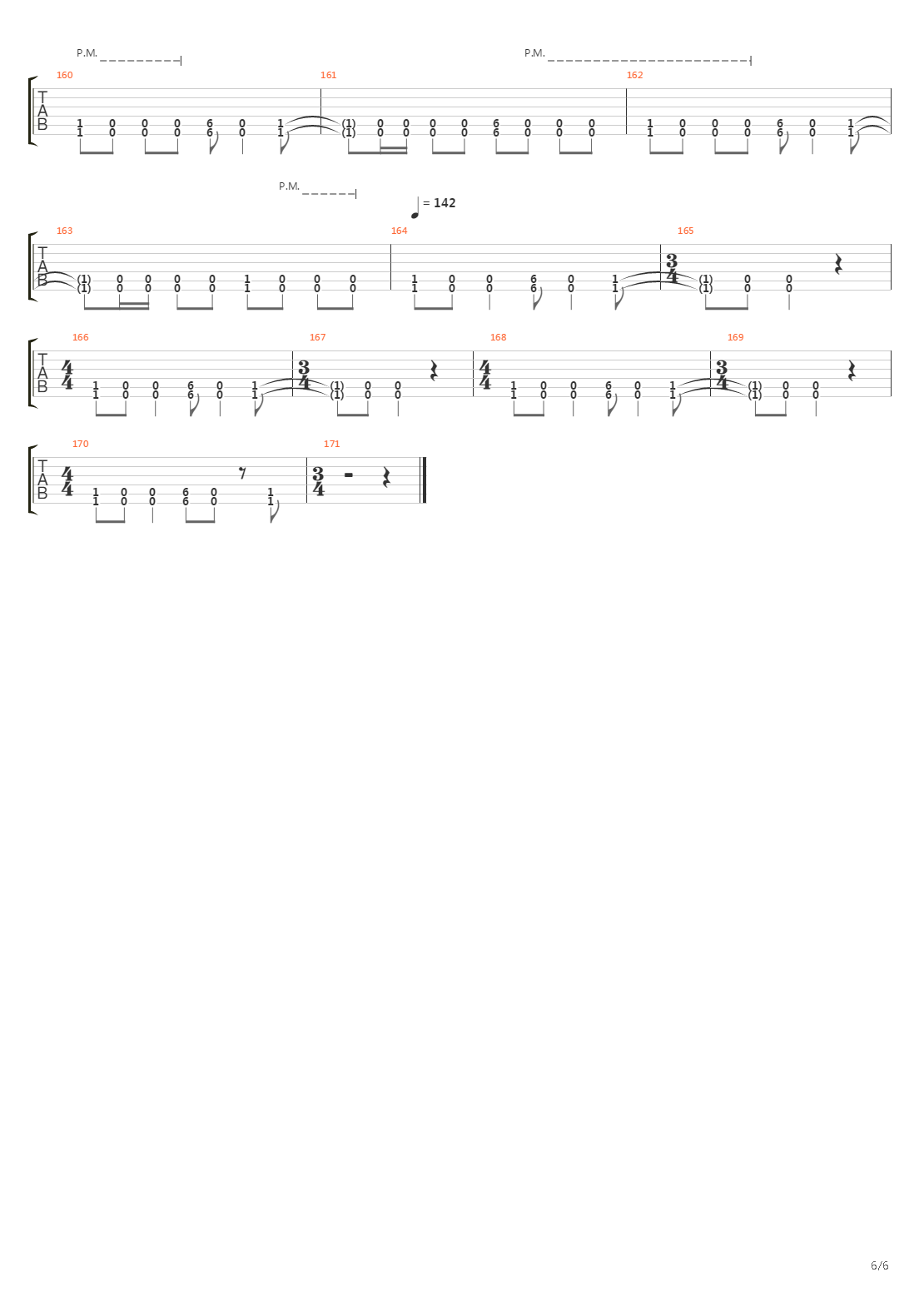 Rush吉他谱