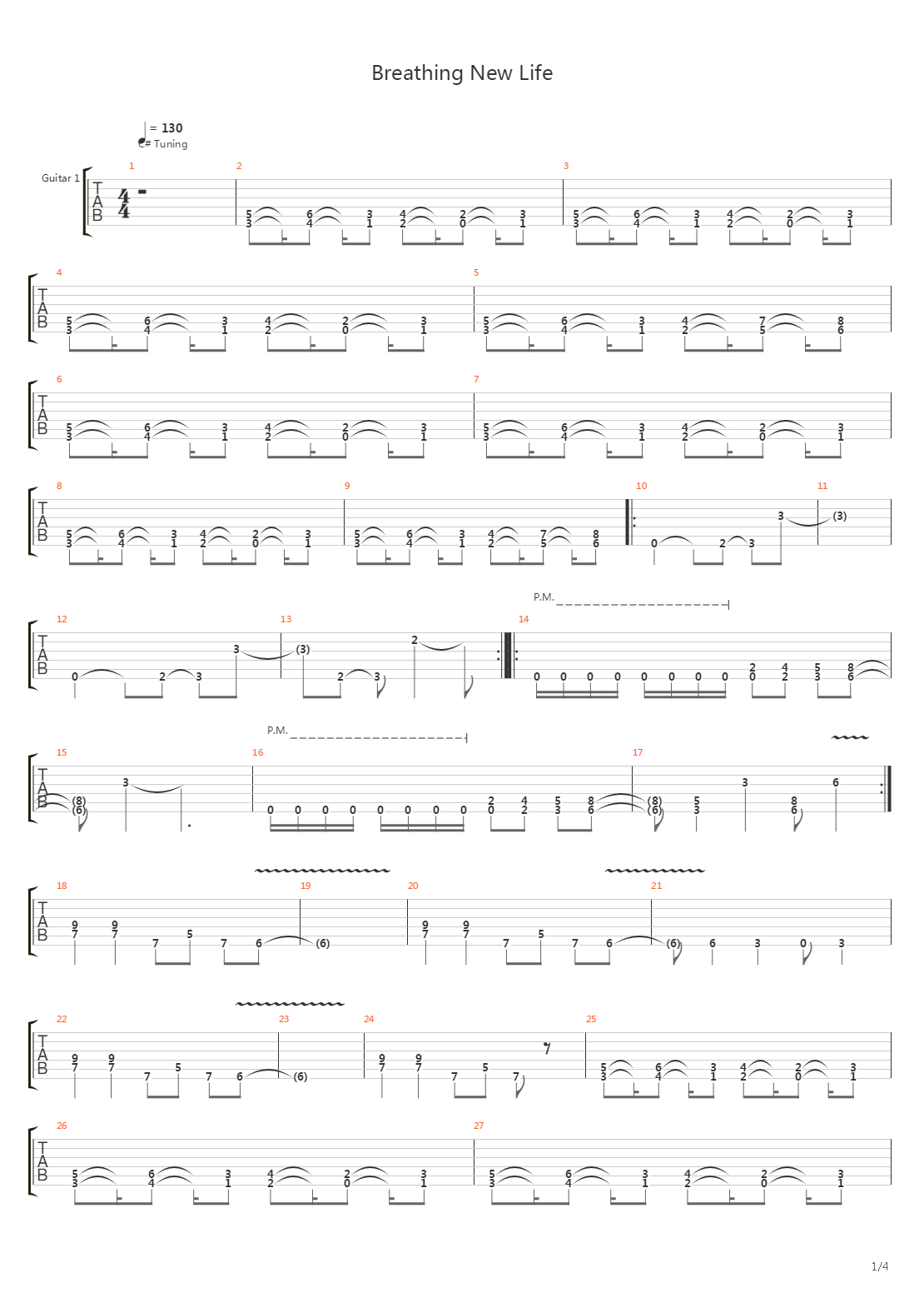 Breathing New Life吉他谱