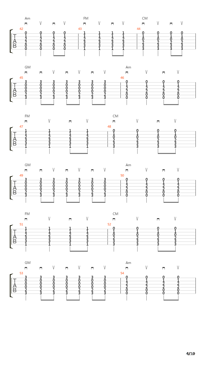 9 Crimes吉他谱