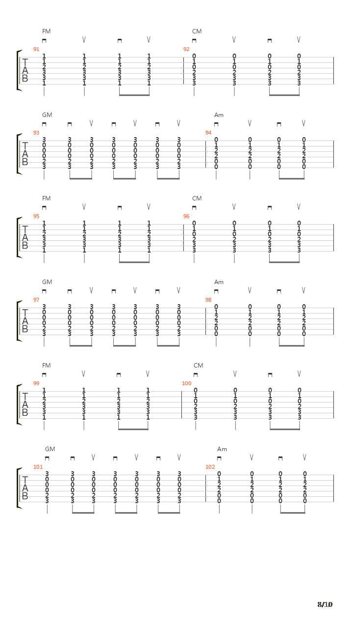 9 Crimes吉他谱