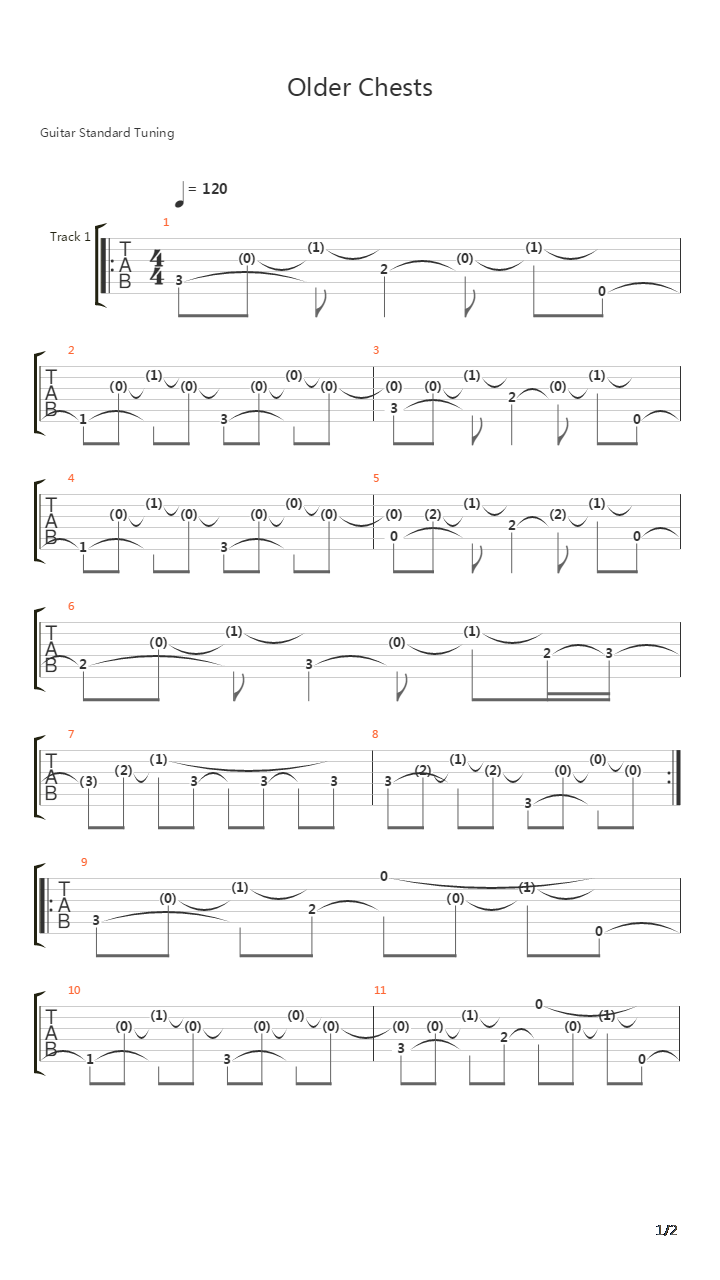 Older Chests吉他谱