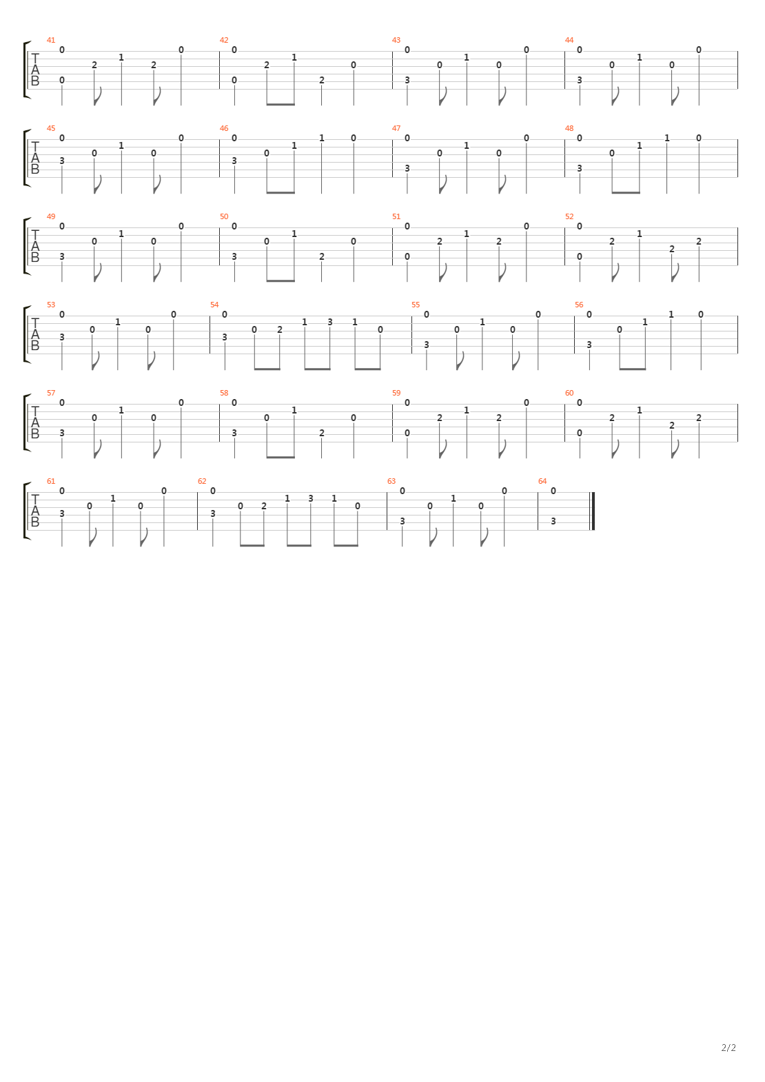 A Ton Nom吉他谱