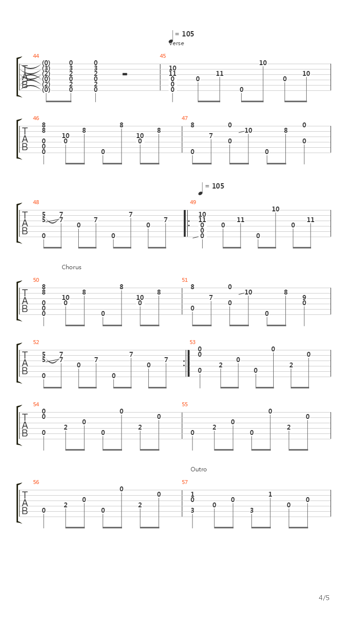 Song From Half Mountain吉他谱