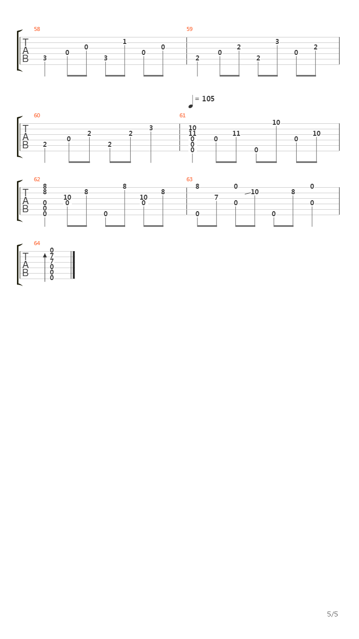 Song From Half Mountain吉他谱