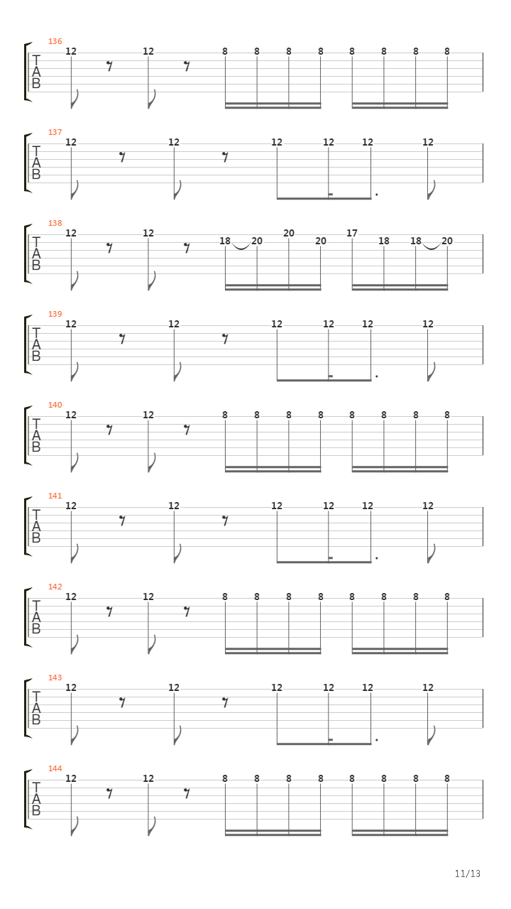 Backwards Pumpkin Song吉他谱