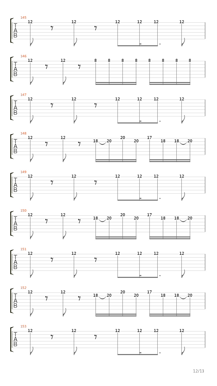 Backwards Pumpkin Song吉他谱