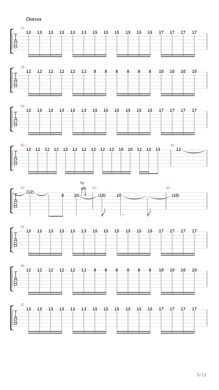 Backwards Pumpkin Song吉他谱