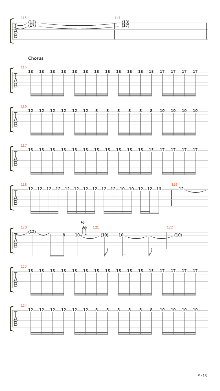 Backwards Pumpkin Song吉他谱