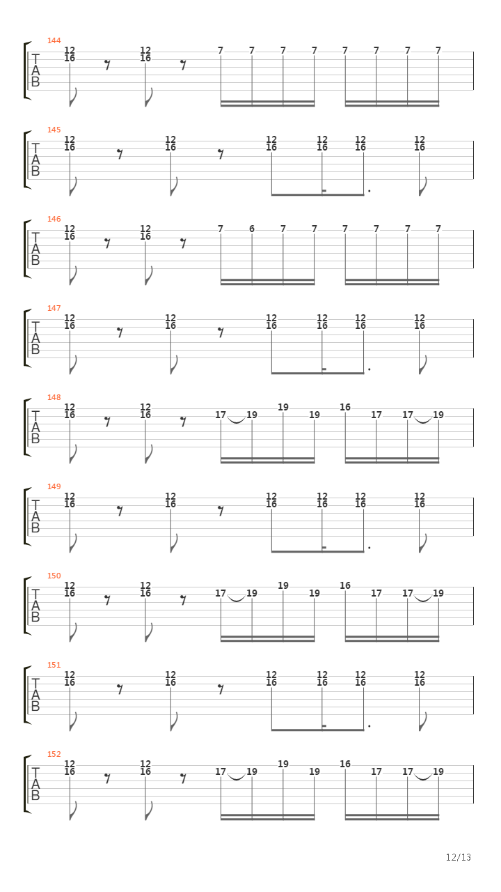 Backwards Pumpkin Song吉他谱