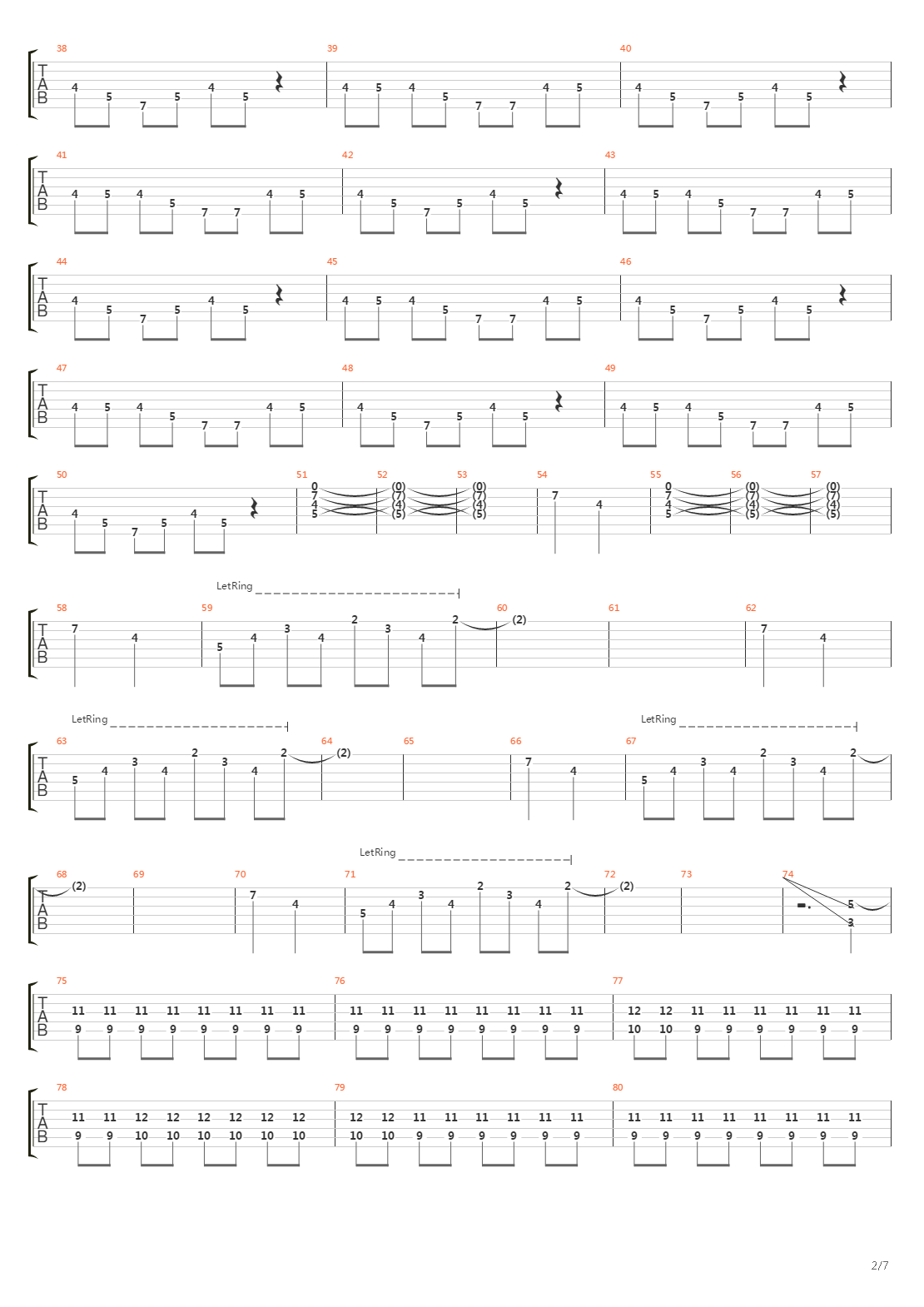 Burning Down The Nicotine Armoire吉他谱