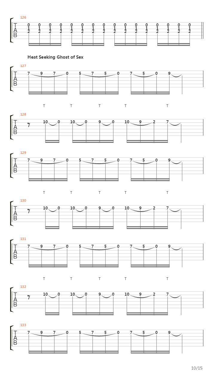 Heat Seeking Ghost Of Sex吉他谱