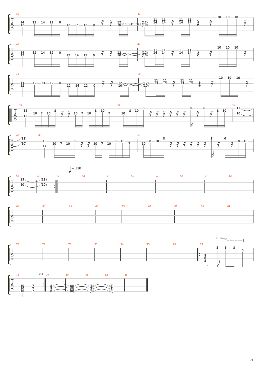 On The Run吉他谱