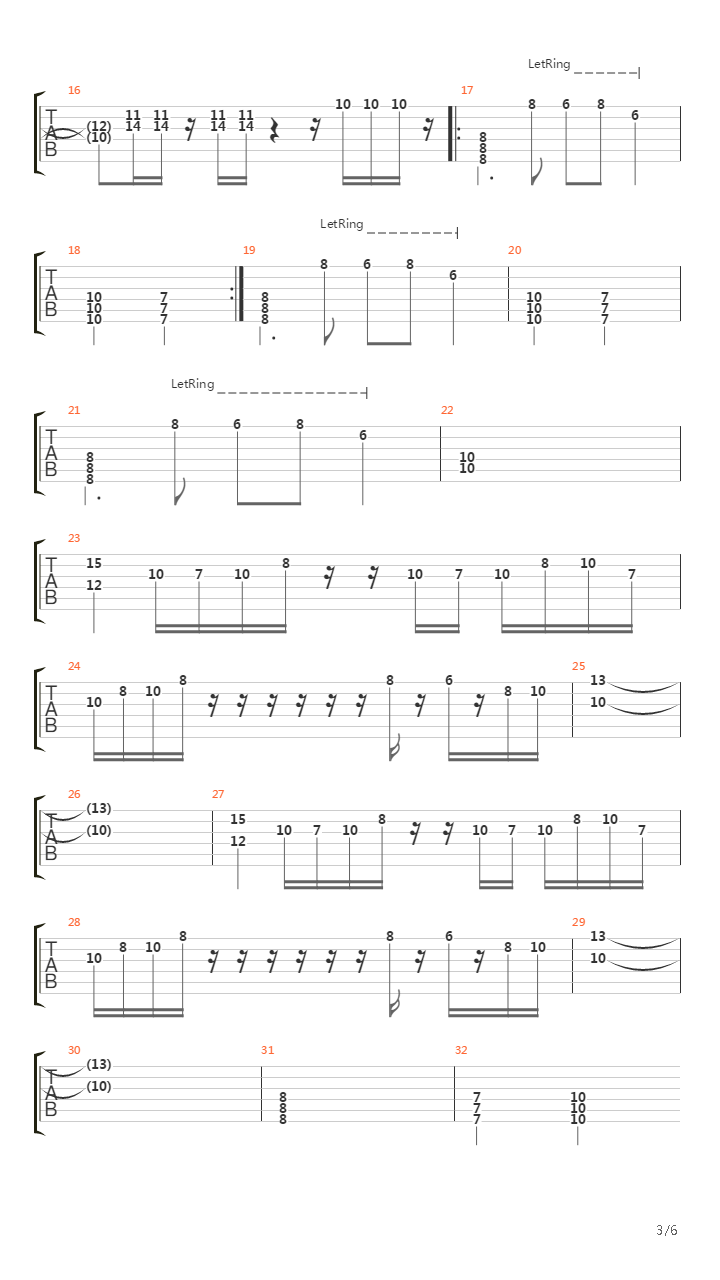 On The Run吉他谱
