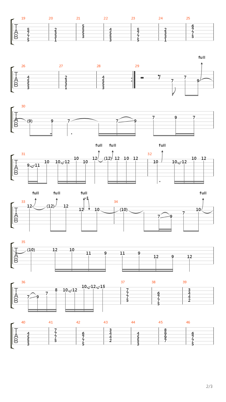 Cantare De Tu Amor吉他谱