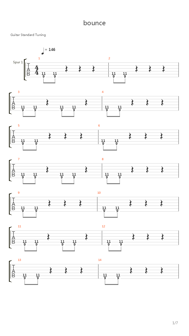 Bounce吉他谱