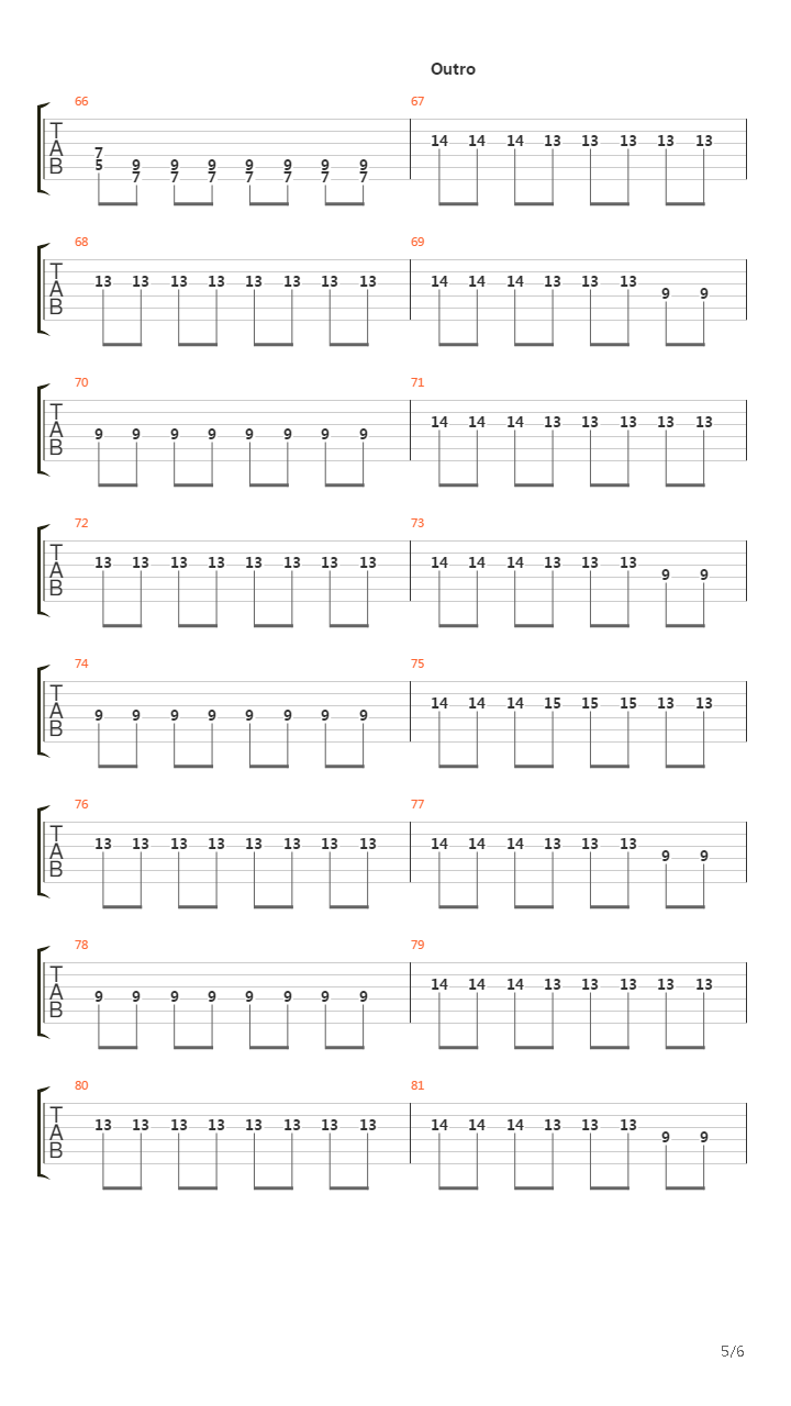 Code Of The Road吉他谱