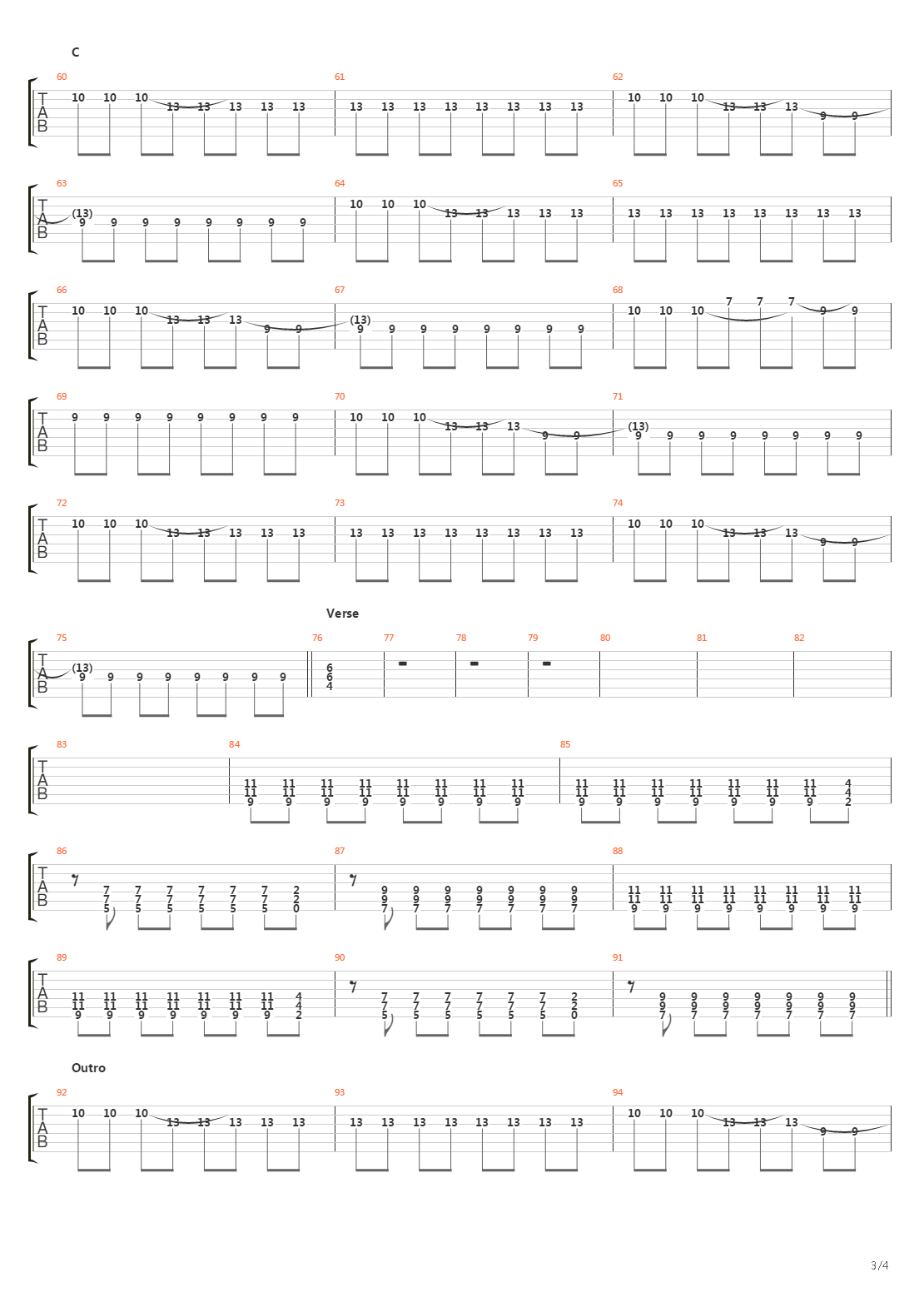 Code Of The Road吉他谱