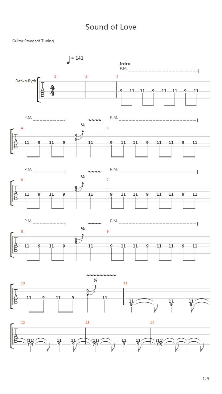 Sound Of Love吉他谱