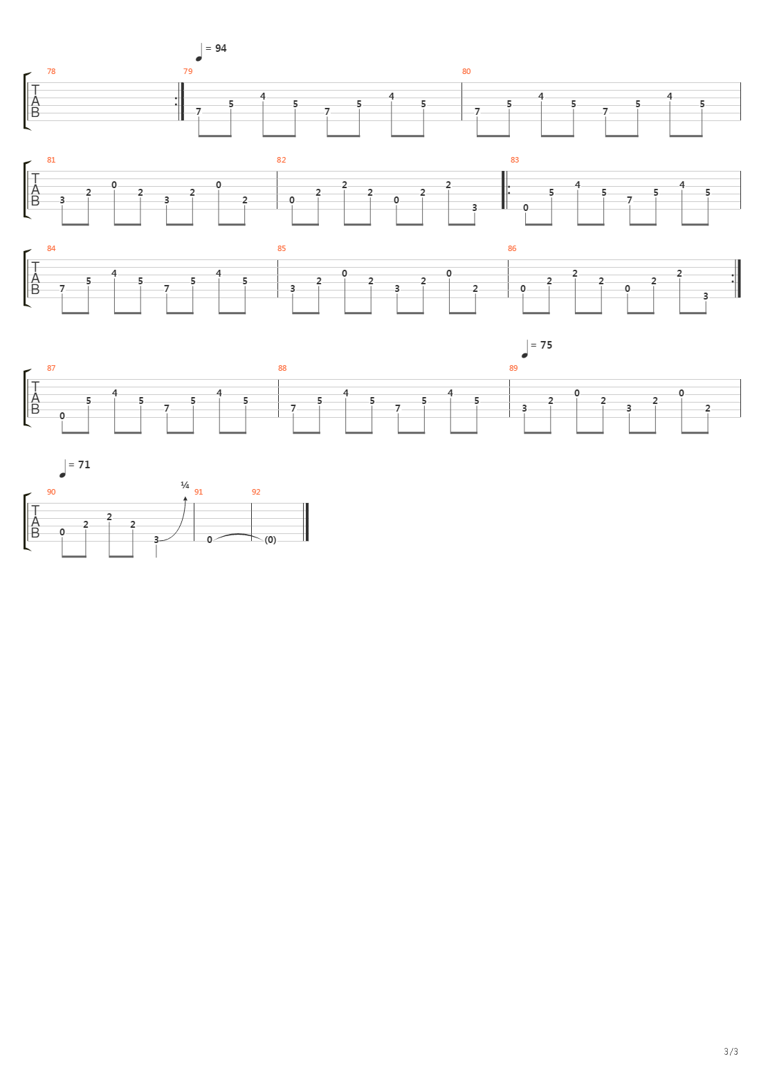 How The Gods Kill吉他谱