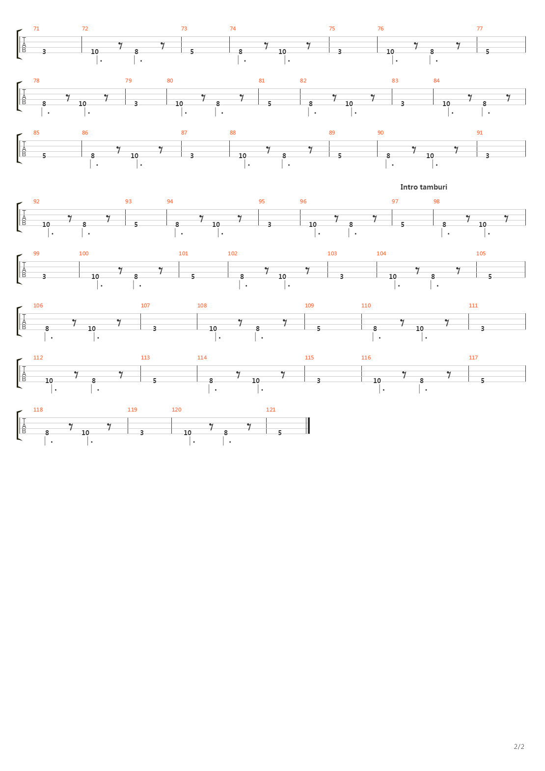 Retreat And Descent吉他谱