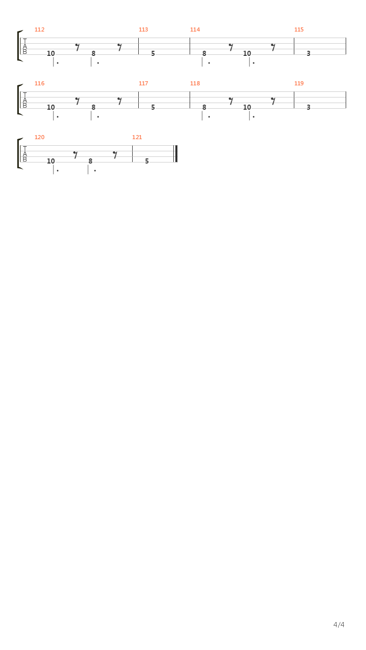 Retreat And Descent吉他谱