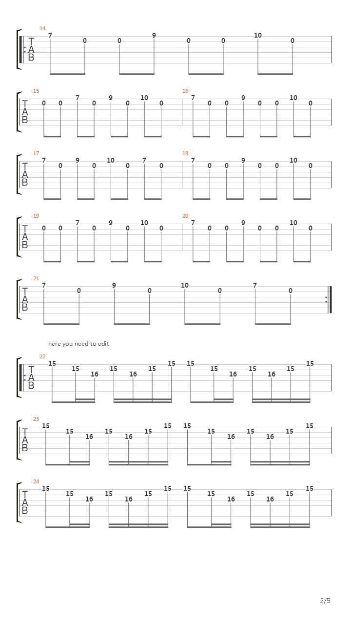 Instrumental吉他谱