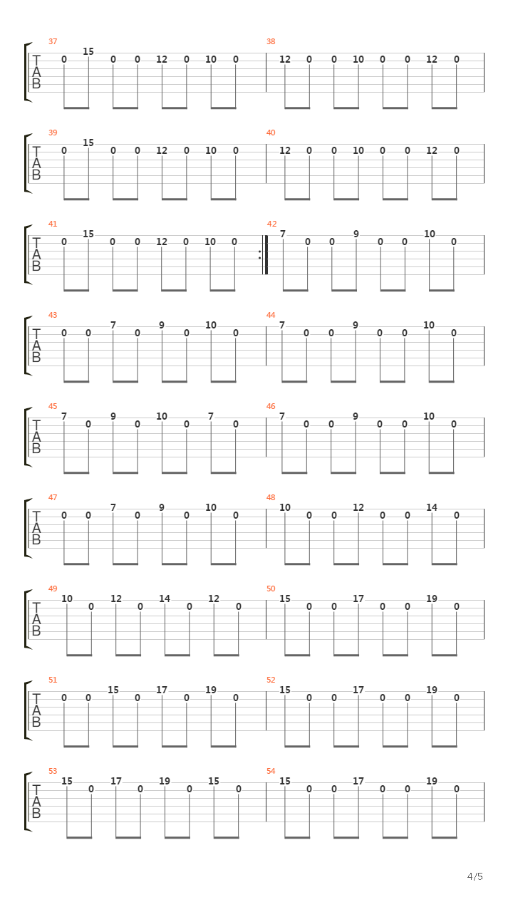 Instrumental吉他谱