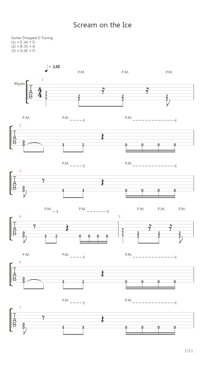 Scream On The Ice吉他谱