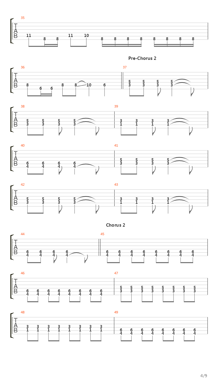 Closing On The Day吉他谱