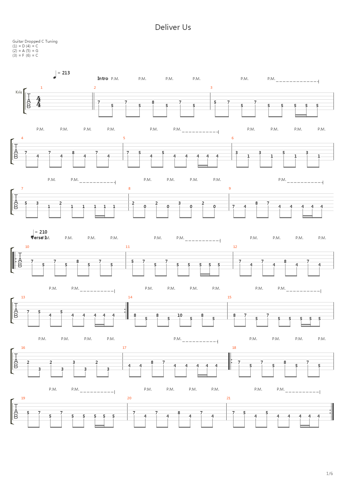 Deliver Us吉他谱