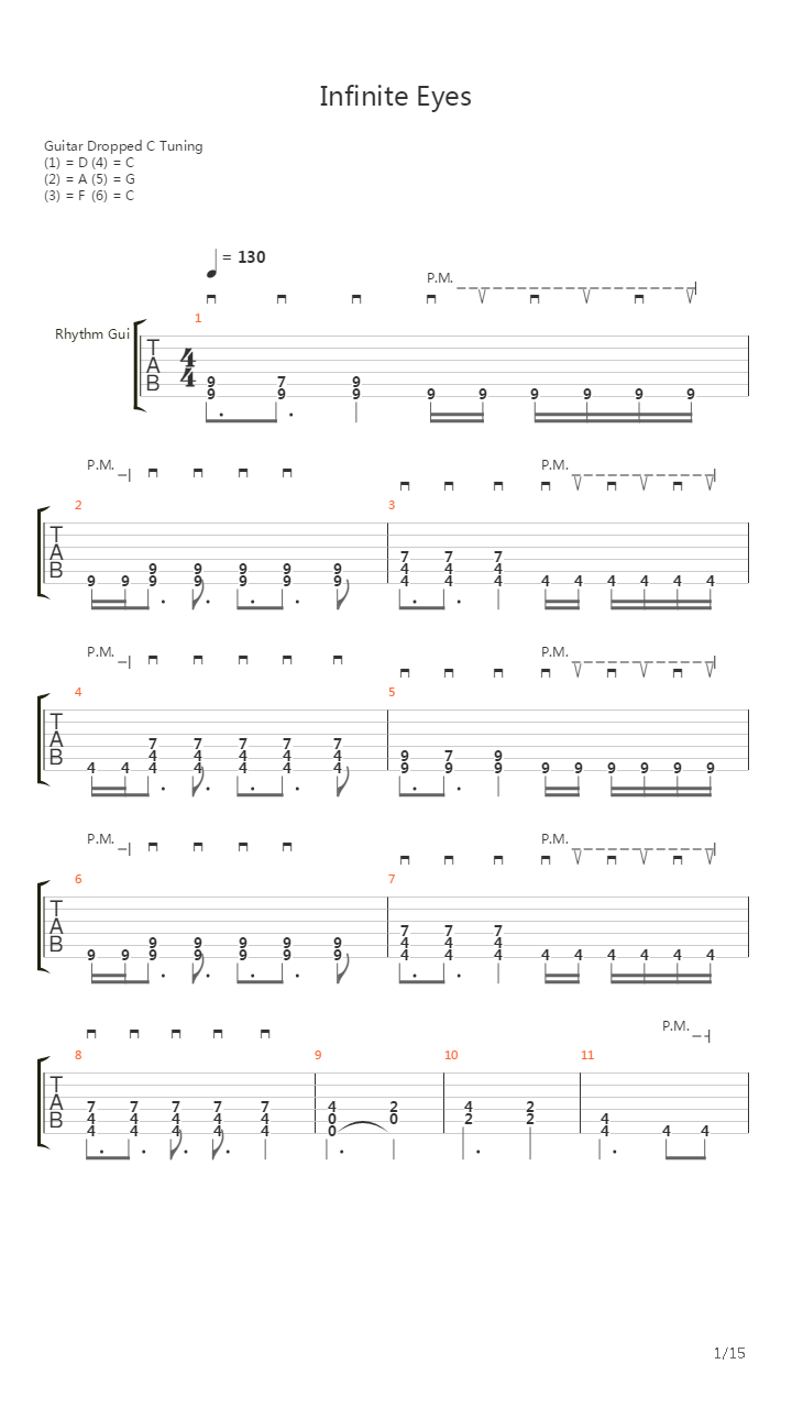 Infinite Eyes吉他谱