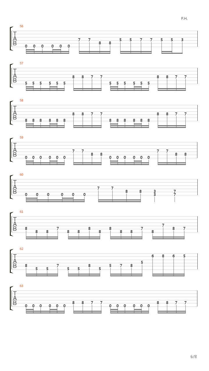 Low吉他谱