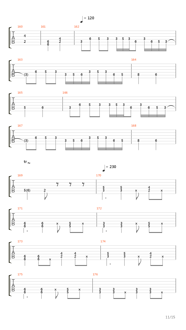 Marching To The Killing Rythym吉他谱