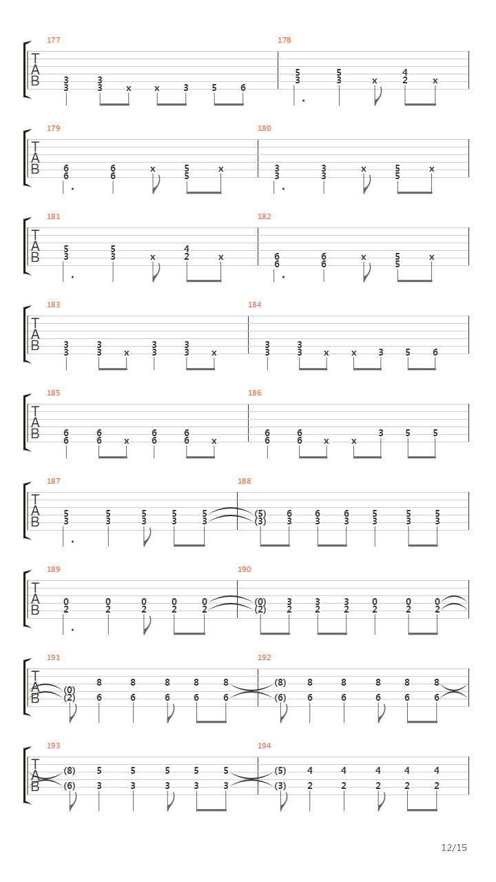 Marching To The Killing Rythym吉他谱