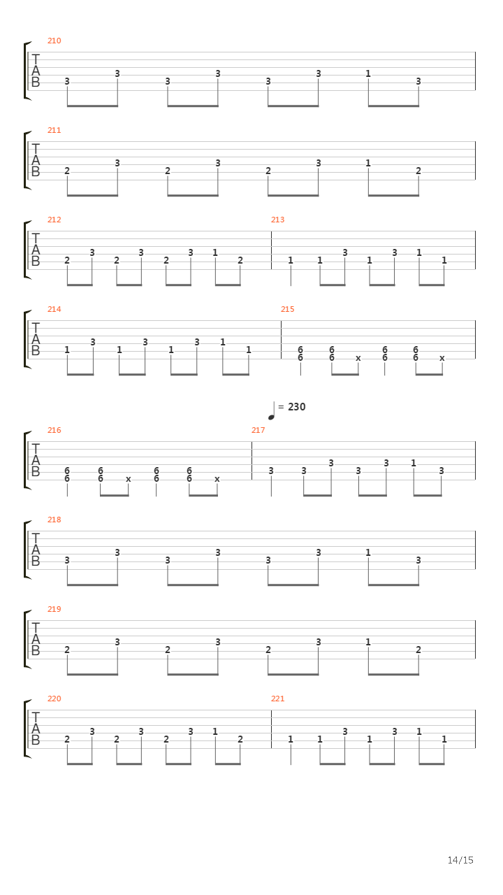 Marching To The Killing Rythym吉他谱