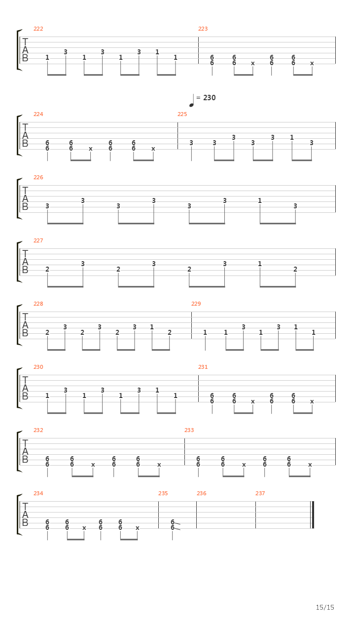 Marching To The Killing Rythym吉他谱