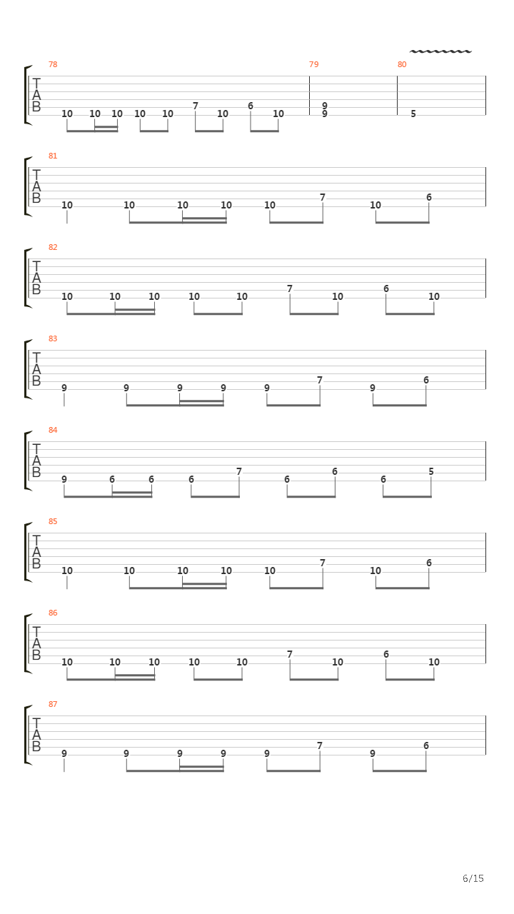 Marching To The Killing Rythym吉他谱