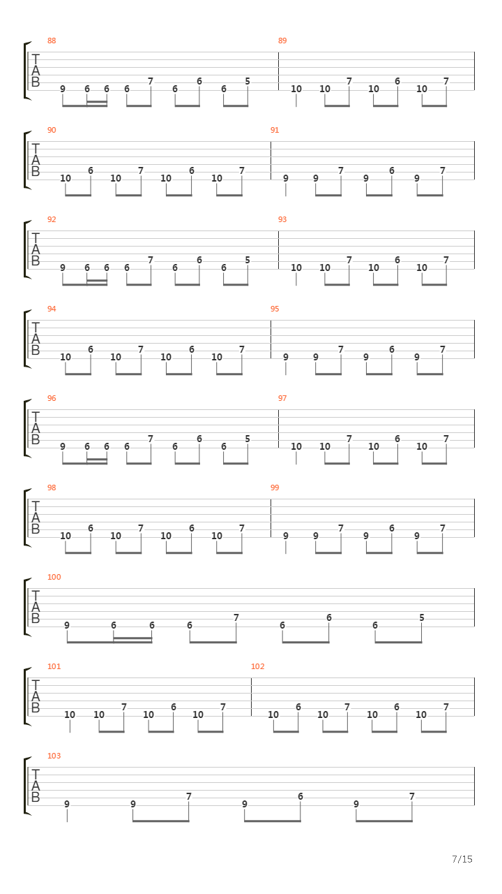 Marching To The Killing Rythym吉他谱